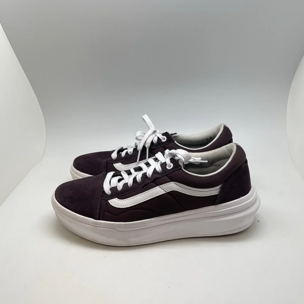 Vans Sneakers Mens 11.5 Womens 13 Old Skool Overt CC Burgundy Platform Shoes‎